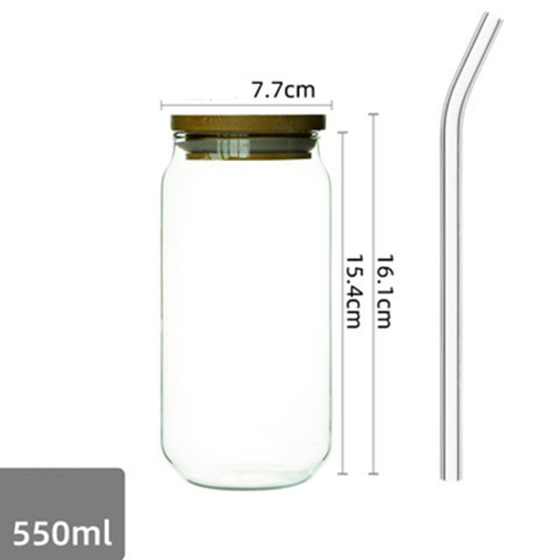 Can Shape High Borosilicate Glass Cups With Lids