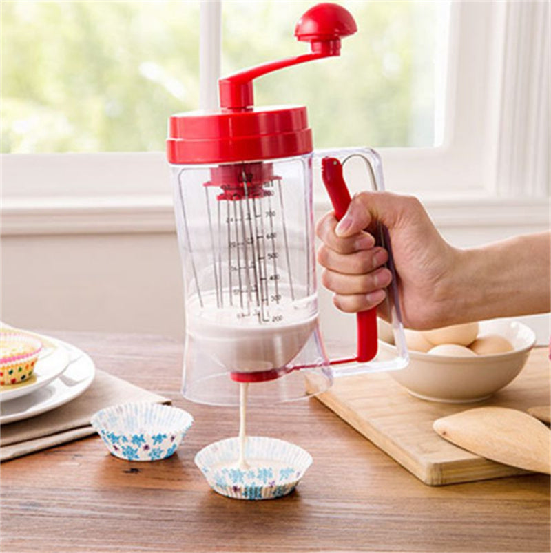 1Pc Baking Pastry Manual Pancake Mixer Machine Cupcake Funnel Batter Dispenser Cream Separator Tool Cake Dough Dispenser